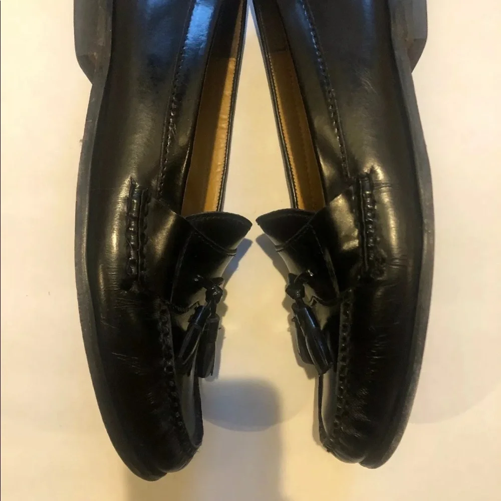 COLE HAAN Pinch Tassel Mens Loafers Size 10 D Black $135